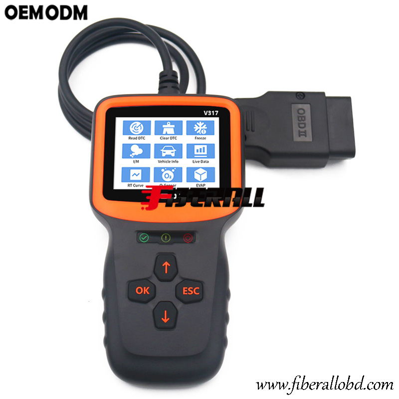 Handheld Automobile OBD-II Fault Diagnostic Tool with Indicator
